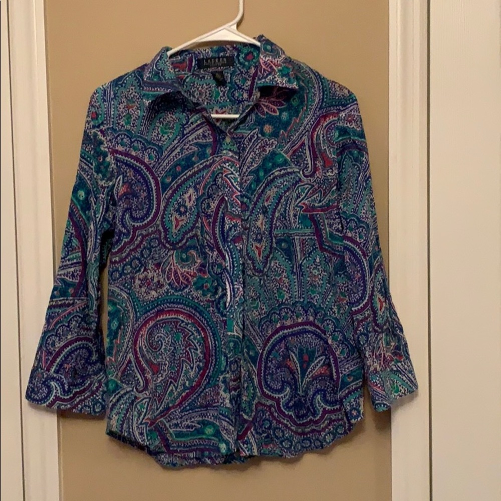 Ralph Lauren long sleeve- size Petite large